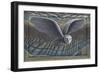 Owl, 2022, (Tinted Gesso on Canvas & Wood)-PJ Crook-Framed Giclee Print