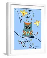 Owl And Birds-Sartoris ART-Framed Giclee Print