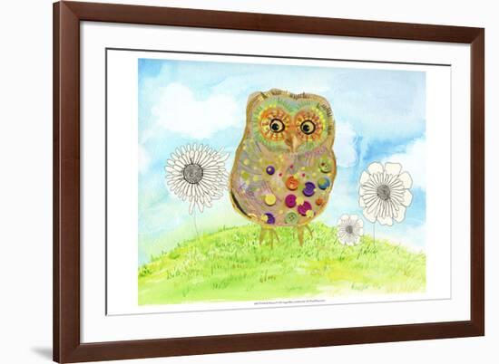 Owl and Flowers-Ingrid Blixt-Framed Premium Giclee Print