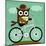 Owl and Hedgehog on Bicycle-Nancy Lee-Mounted Art Print
