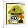 Owl and Hedgehog-Nancy Lee-Framed Premium Giclee Print