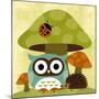 Owl and Hedgehog-Nancy Lee-Mounted Premium Giclee Print