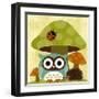 Owl and Hedgehog-Nancy Lee-Framed Art Print