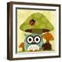 Owl and Hedgehog-Nancy Lee-Framed Art Print