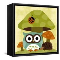 Owl and Hedgehog-Nancy Lee-Framed Stretched Canvas