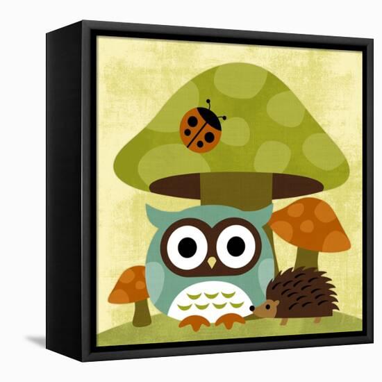Owl and Hedgehog-Nancy Lee-Framed Stretched Canvas