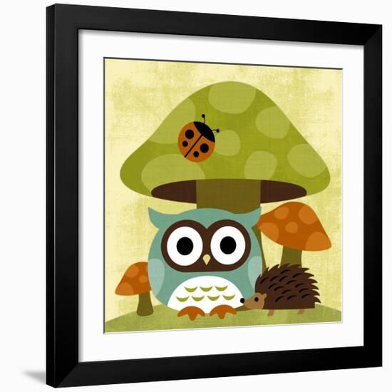 Owl and Hedgehog-Nancy Lee-Framed Art Print