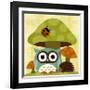 Owl and Hedgehog-Nancy Lee-Framed Art Print