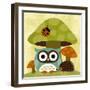 Owl and Hedgehog-Nancy Lee-Framed Art Print