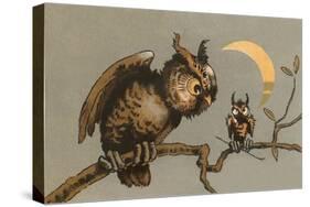 Owl and Owlet-null-Stretched Canvas