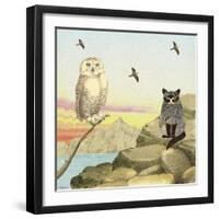 Owl and Pussycat 13-David Sheskin-Framed Giclee Print