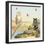 Owl and Pussycat 13-David Sheskin-Framed Giclee Print