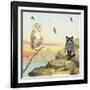 Owl and Pussycat 13-David Sheskin-Framed Giclee Print