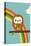 Owl and Rainbow-Dicky Bird-Stretched Canvas