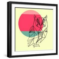 Owl and Sunset-Lisa Kroll-Framed Art Print
