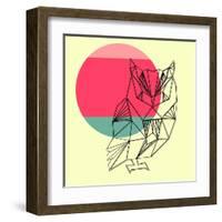 Owl and Sunset-Lisa Kroll-Framed Art Print