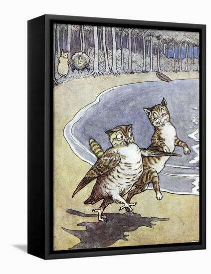 Owl and the Pussycat-Leslie Brooke-Framed Stretched Canvas