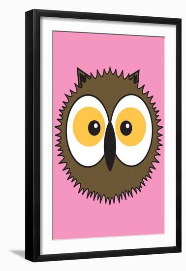 Owl - Animaru Cartoon Animal Print-Animaru-Framed Giclee Print