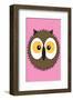 Owl - Animaru Cartoon Animal Print-Animaru-Framed Giclee Print