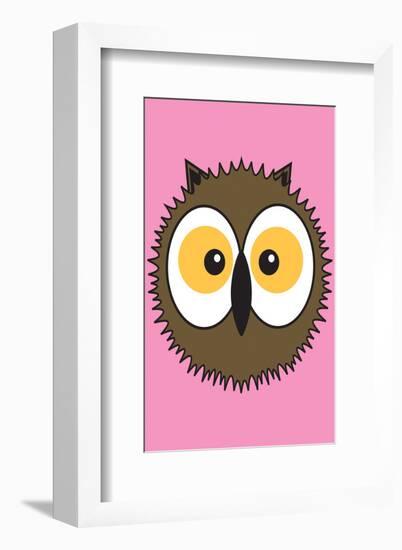 Owl - Animaru Cartoon Animal Print-Animaru-Framed Giclee Print