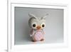 Owl Baby Pink Barn Owl-null-Framed Photographic Print