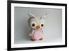 Owl Baby Pink Barn Owl-null-Framed Photographic Print