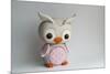 Owl Baby Pink Barn Owl-null-Mounted Photographic Print