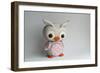 Owl Baby Pink Barn Owl-null-Framed Photographic Print