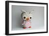 Owl Baby Pink Barn Owl-null-Framed Photographic Print