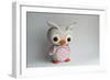 Owl Baby Pink Barn Owl-null-Framed Photographic Print