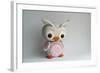 Owl Baby Pink Barn Owl-null-Framed Photographic Print