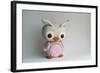 Owl Baby Pink Barn Owl-null-Framed Photographic Print