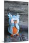 Owl Blue Ooops-null-Mounted Photographic Print