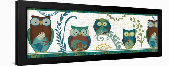 Owl Blues III-Veronique Charron-Framed Art Print