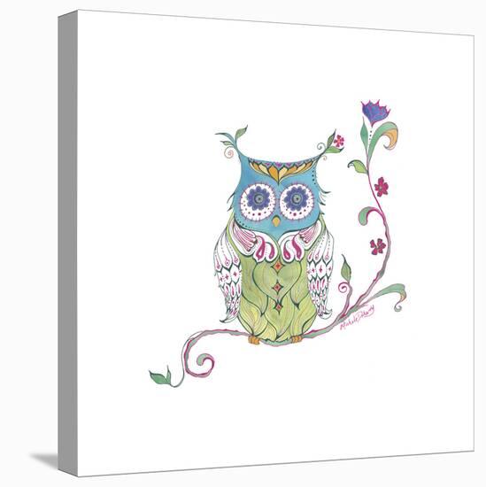 Owl Branch-null-Stretched Canvas