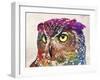 Owl Drawing-Mark Ashkenazi-Framed Giclee Print