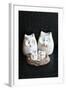 Owl Family Taupe-null-Framed Photographic Print