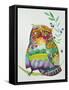 Owl From Provence-Oxana Zaika-Framed Stretched Canvas