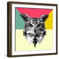 Owl Head-Lisa Kroll-Framed Art Print