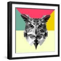 Owl Head-Lisa Kroll-Framed Art Print