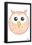 Owl Hoo Text Poster-null-Framed Poster