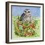 Owl in a Woodland Basket, 1993-E.B. Watts-Framed Giclee Print