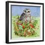Owl in a Woodland Basket, 1993-E.B. Watts-Framed Giclee Print