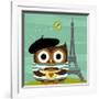 Owl in Paris-Nancy Lee-Framed Art Print