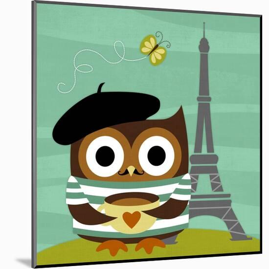 Owl in Paris-Nancy Lee-Mounted Art Print