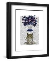 Owl in Teacup-Fab Funky-Framed Art Print