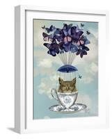 Owl in Teacup-Fab Funky-Framed Art Print