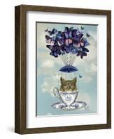 Owl in Teacup-Fab Funky-Framed Art Print