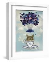 Owl in Teacup-Fab Funky-Framed Art Print