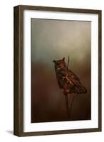 Owl in the Marsh-Jai Johnson-Framed Giclee Print